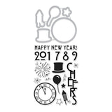 DC203 Happy New Year Stamp & Cut