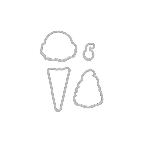 DI184 Color Layering Ice Cream Frame Cuts