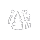 DI310 Color Layering Snowy Tree Frame Cuts (C)