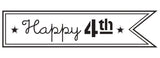 G5983 HAPPY 4TH FLAG