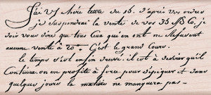H2365 OLD FRENCH WRITING