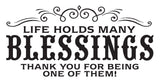 H5894 MANY BLESSING