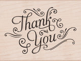 K5870 THANK YOU WITH FLOURISHES