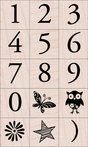 LP188 GARAMOND NUMBER SET