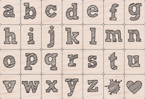 LP298 STYLISH LETTER LOWER CASE