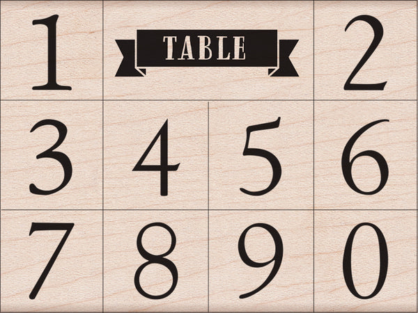 LP381 Classic Table Numbers
