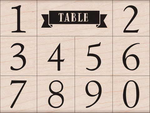 LP381 Classic Table Numbers
