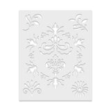 SA046 FLOURISH ELEMENTS STENCIL