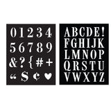 SA052 Subway Type Stencil Pair