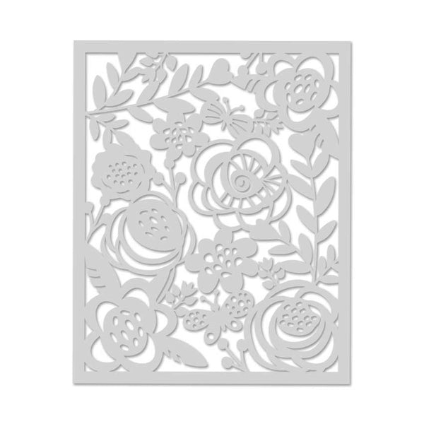 SA067 Bold Floral Stencil