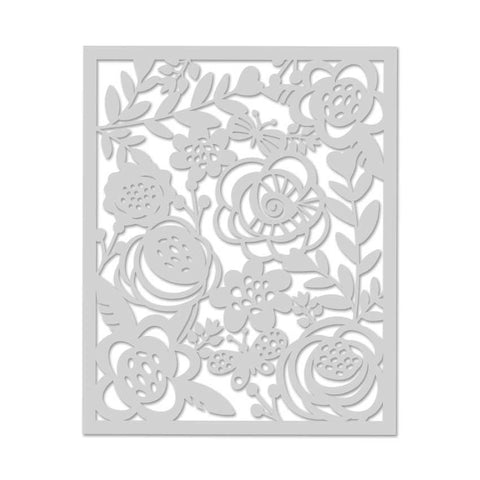 SA067 Bold Floral Stencil