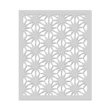 SA073 Asian Flower Pattern Stencil