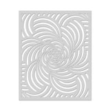 SA095 Spiral Petals Stencil