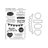 SB149 Thank You Messages Stamp + Die Combo