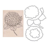 SB155 Large Hydrangea Stamp + Die Combo